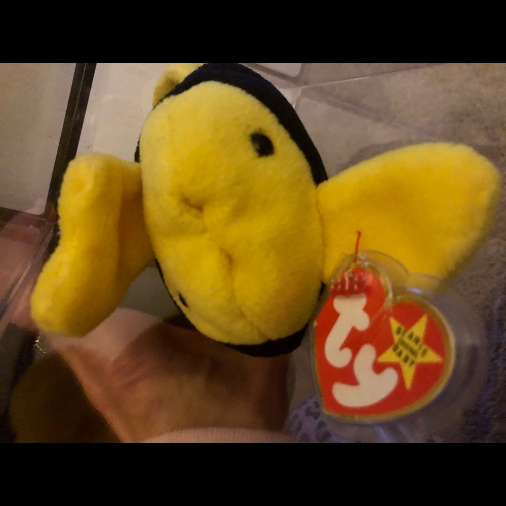 Bubbles beanie baby oddity authenticated
